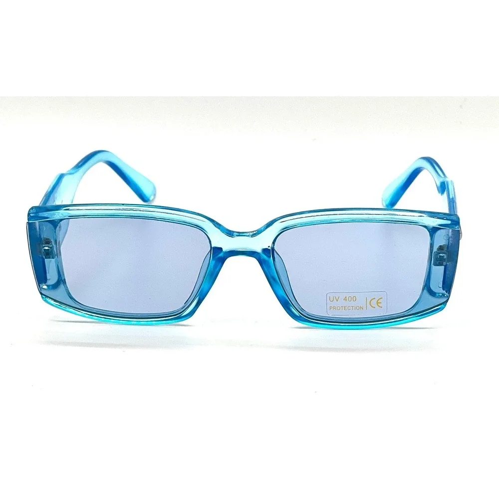 Blue Rectangle Sunglasses Trendy Fashion Frames UV400 Protection Lentes‎ Gafas